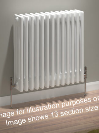 Kudox Column Radiator Evora 3 Column 30 Section 600mm x 1410mm White