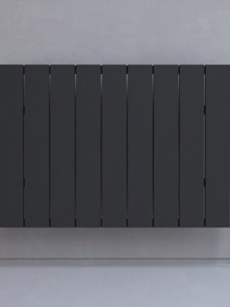 Kudox AluLite Radiator Flat 600mm x 850mm Textured Black