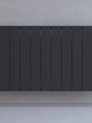Kudox AluLite Radiator Flat 600mm x 1040mm Textured Black